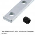 Uxcell Straight Line Connector 4pcs 4inch Inside Joint Brackets With M8 Screws For 4040 Series Aluminum Extrusion Profile T