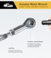 Yoursme 64180 Actuator Motor Tool Set Includes 5mm 7mm 8mm Socket And 1 4 Square Drive Adapter 5 Pc