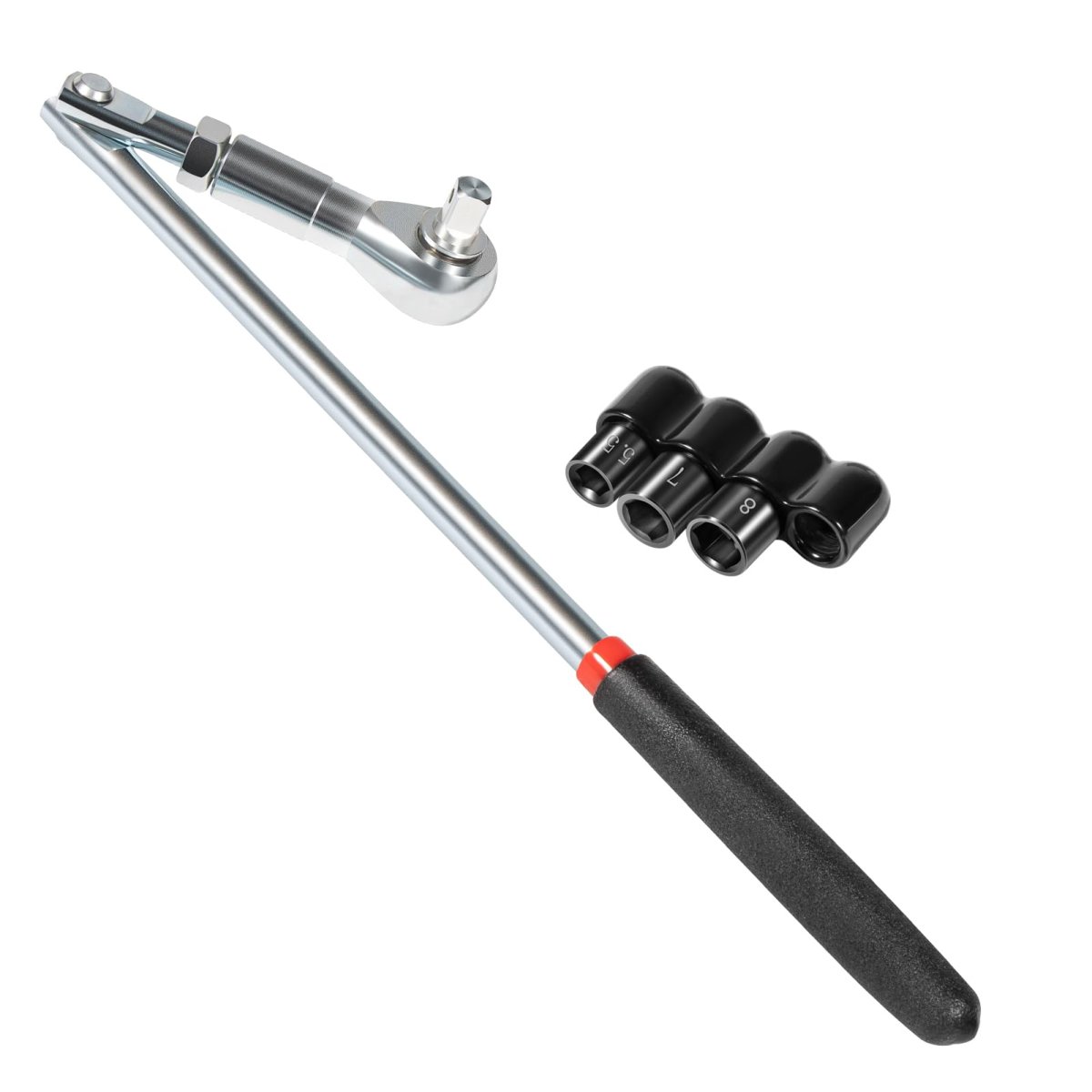 Yoursme 64180 Actuator Motor Tool Set Includes 5mm 7mm 8mm Socket And 1 4 Square Drive Adapter 5 Pc