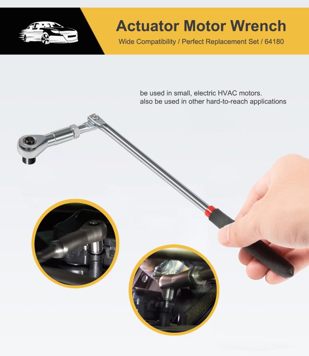 Yoursme 64180 Actuator Motor Tool Set Includes 5mm 7mm 8mm Socket And 1 4 Square Drive Adapter 5 Pc