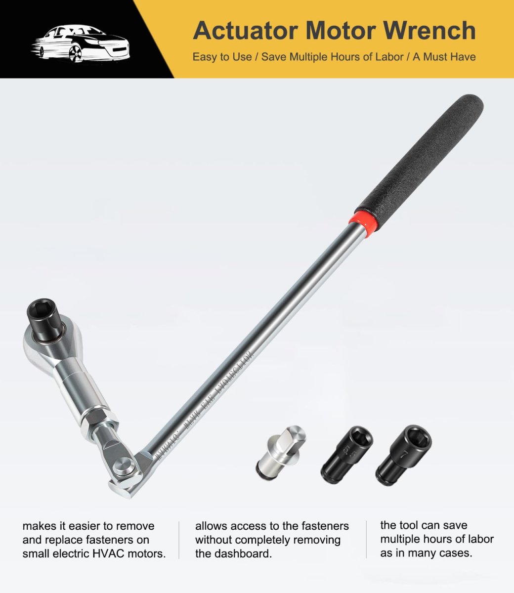 Yoursme 64180 Actuator Motor Tool Set Includes 5mm 7mm 8mm Socket And 1 4 Square Drive Adapter 5 Pc