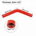 X Autohaux 19mm 0 75 Id 45 Degree Elbow Silicone Reducer Hose Pipe Bend Turbo Water Intercooler Red