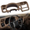 Dashboard Bezel Cluster Dash Trim Double Din For Chevy Blazer S10 Gmc Jimmy Sonoma 1998-2004 Beige