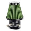 Hifromtm Universal Racing Air Filter 48mm Intake Scooters Moped Atv Go Kart Gy6 125 150cc Green