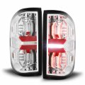 Akkon Fits 2014-2018 Chevy Silverado 1500 2500hd 3500hd 3d Design Led Drl Halogen Type Chrome Tail Lights Pair Left Right 