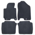 Velour Floor Mats For Kia Forte 2014 2018 Custom Fit Full Set Front And Rear Black All Season Anti Slip Carpet Liners 