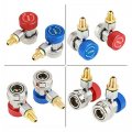 Utmall 2x R134a Quick Connector Adapter Coupler Auto A C Manifold Gauge Low High Hvac