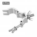 Uxcell Light Truss Clamps Aluminum Alloy Stage Lighting Pipe O Clamp For 0 94-1 02inch Od Tube Max Load 15lb Single Buckle 4pcs