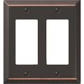 Jackson-deerfield Mfg 9az127 Antique Bronze Steel Decorator Wall Plate 