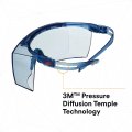 3m Securefit 3700 Series Sf3704sgaf-blu Blue Temples Scotchgard Anti-fog Coating Light Otg Af-as Lens