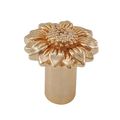 Vicenza Designs K1075 Carlotta Daisy Knob Small Polished Gold 