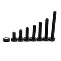 Guard4u 280pcs Metric M3 7-sizes Nylon Standoff Screw Nut Assortment Kiti Screwx 6mm 8mm 10mm 12mm 15mm 20mm 25mm Hex Black 