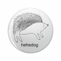 1080 Graphics A Very Silly Dog Hedgehog Key Chain Double Sided Stainless Steel Keychain 