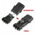 5 Kit 3 Pin Way Waterproof Electrical Connector Series Terminal 12 Awgs Housing Terminals Sealed Wire Connector For Car