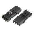 X Autohaux 5 Kit 3 Pin Way Waterproof Electrical Connector Series Terminal 12 Awgs Housing Terminals Sealed Wire Connector For