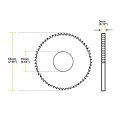 Uxcell Hss Saw Blade 63mm 72 Tooth Circular Cutting Wheel 3mm Thick W 16mm Arbor