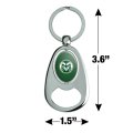 Graphics More Colorado State Primary Logo Keychain Chrome Metal Spinning Oval Bottle Opener
