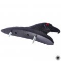 Httmt Xh6009-002- Aftermarket Motorcycle Front Fender Eagle Head With Red Eyes Aluminum Black 65mm Ornament See Description