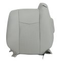 Front Driver And Passenger Side Perforated Microfiber Leather Seat Covers Gray For Cadillac Srx 2003 2004 2005 2006 2007 2008