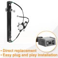 Rear Driver Side Power Window Regulator W Motor Replacement For 2002-2010 Ford Explorer 2007-10 Sport Trac 2002-10 Mercury