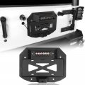 Jk Spare Tire Delete License Plate Relocation Kit W 2x Illuminate Light Third Brake For Jeep Wrangler 2007-2018 Unlimited 