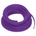 Pet Expandable Sleeving 25ft 1 4 Purple Cable Management Sleeve Cord Organizer For Wrap Protect 