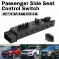 Topteng Passenger Side Seat Control Switch Fit For Ford Edge 2011-2015 F-150 2009-2017 F-250 F-350 F-450 F-550 Super Duty