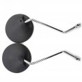 Goofit 8mm Black Round Rearview Mirror For 50cc 70cc 90cc 110cc 125cc 150cc 200cc 250cc Atv Quad Scooter Motorcycle Pit Dirt