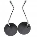 Goofit 8mm Black Round Rearview Mirror For 50cc 70cc 90cc 110cc 125cc 150cc 200cc 250cc Atv Quad Scooter Motorcycle Pit Dirt