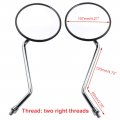 8mm Black Round Rearview Mirror For 50cc 70cc 90cc 110cc 125cc 150cc 200cc 250cc Atv Quad Scooter Motorcycle Pit Dirt Bike