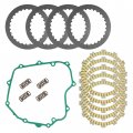Caltric Clutch Friction Steel Plates Gasket Kit Compatible With Kawasaki Ninja 250r Ex250 2008 2009 2010 2011 2012