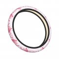 Pink Teapot Printed Steering Wheel Covers Elastic Car Cover Anti-slip Protector Universal 15 Inch Accessories