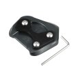 Motorcycle Kickstand Side Stand Plate Pad Aluminum Alloy Titanium Tone For Honda Cb200x 2021-2022