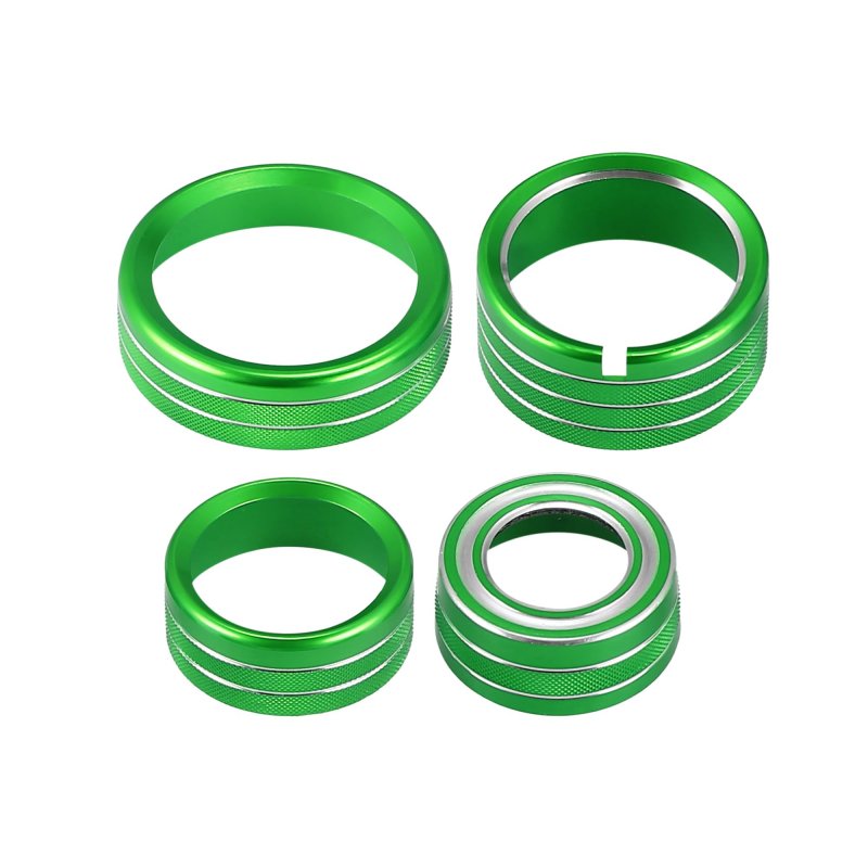 8 Pcs Aluminum Alloy Ac Radio Switch Knob Cover For Chevy Silverado Gmc Sierra 2014-2018 Air Conditioner Decor Green