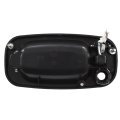Exterior Door Handle For Chevy Silverado 1500 3500 Classic 2007 Front Passenger Side Textured Black With Key Hole Replacement 