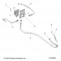 Polaris Ranger Hose-accy Cooler 3way-eng Herc Genuine Oem Part Qty 1