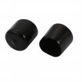 Uxcell 5pcs 30mm Inner Dia Pvc Flexible Vinyl Cap Screw Thread Protector Cover Black