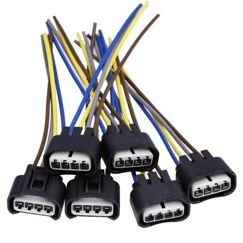 6 Ignition Coils Connector Plug Harness For Lexus Rx350 Es350 Compatible Withtoyota Camry