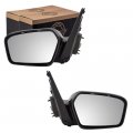 Driver And Passenger Power Side View Mirrors With Smooth Textured Covers Replacement For 2006-2010 Fusion Milan 6e5z17683a 