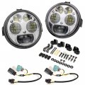 Sautvs Led Headlights For Kawasaki Mule Pro High Low Beam Head Lights Front Lamps Pro-fxt Dxt Dx Fx 2015-2023 Accessories 2pcs