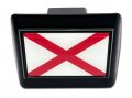 Elektroplate Alabama State Flag Crimson Cross All Metal Black Hitch Cover For Trucks And Suvs Fits Standard 2 Trailer Receivers