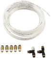 All48018 30 Ft Deluxe Nylon Brake Line Kit With 1 8 Npt Fittings White Without Gauges 