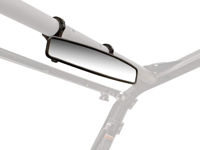 Superatv 17 Curved Rear View Mirror For Hisun Sector Crew 250 450 550 750 1000 Strike See Fitment Mounts To 1 875 Diameter Cage
