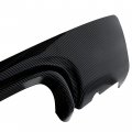 Kuafu Rear Diffuser Compatible With 2001-2006 Bmw E46 M3 Coupe Convertible 2-door Csl Style Carbon Fiber Printing 2-tone Bumper
