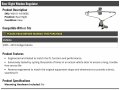 Rear Right Passenger Side Window Regulator Compatible With 2005-2010 Dodge Dakota