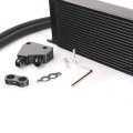 Universal An10 Engine Transmission Oil Cooler Sandwich Plate Kit For Japanese Model 19 Row Black Aluminum With Filter 