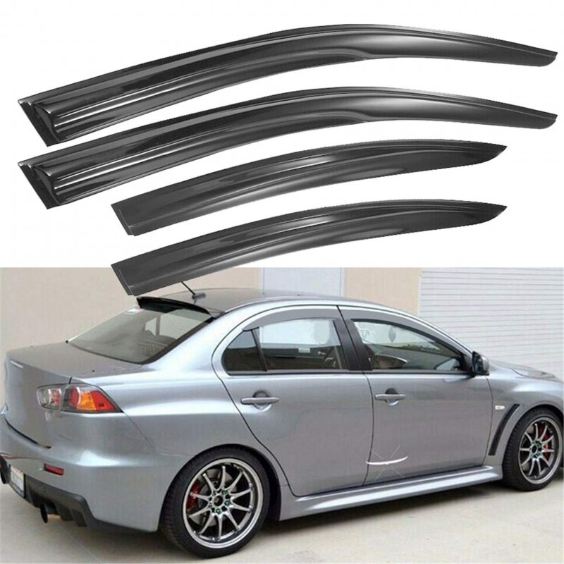 Acrylic Vent Window Visors Rain Guard Replacement For 2008-2017 Mitsubishi Lancer
