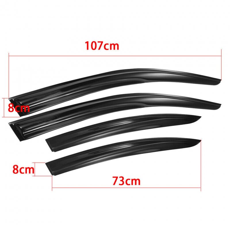 Acrylic Vent Window Visors Rain Guard Replacement For 2008-2017 Mitsubishi Lancer
