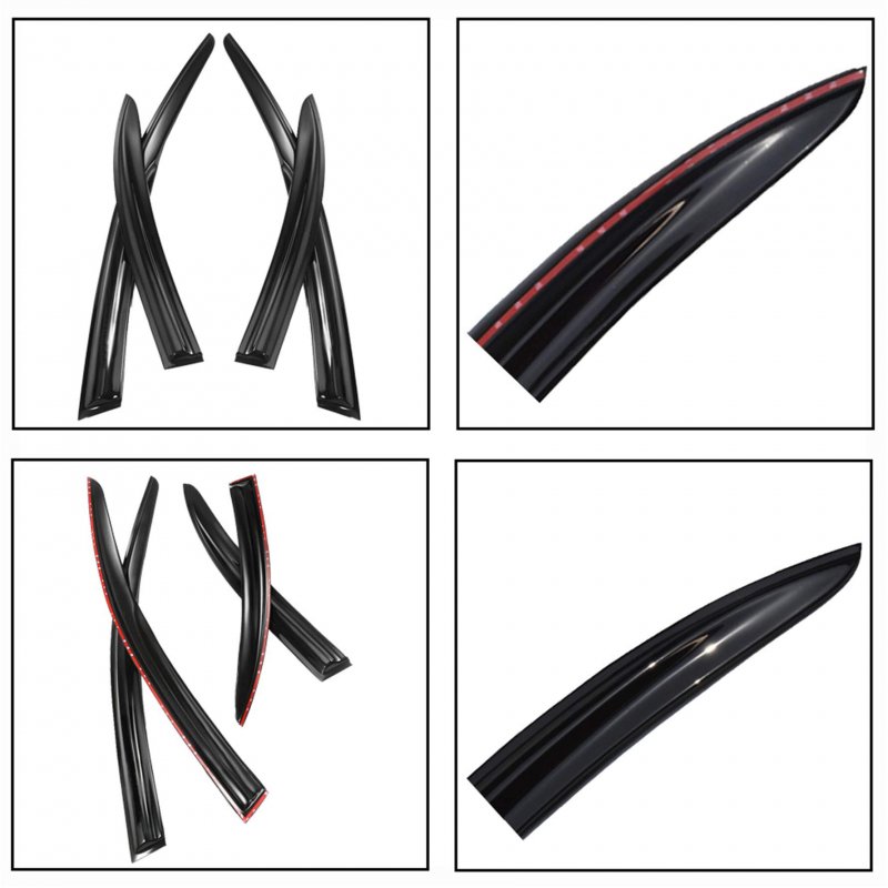 Acrylic Vent Window Visors Rain Guard Replacement For 2008-2017 Mitsubishi Lancer