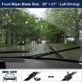 X Autohaux 1 Pair 30 21 Coating Silicone Front Windshield Wiper Blade Replacement Set For Bmw I3 2013-2021 Side-lock Not J U
